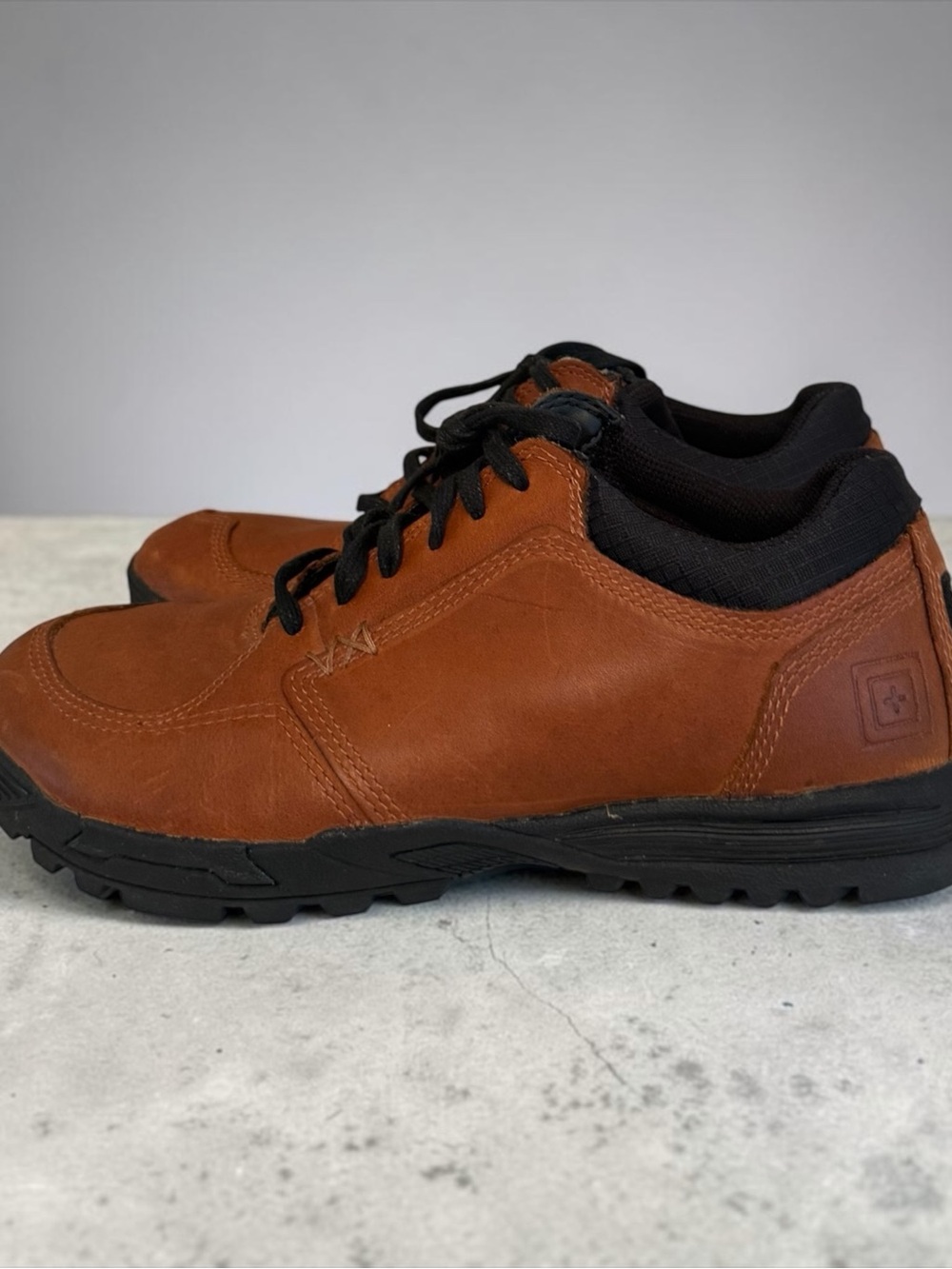 5.11 Tactical CCW Field Ops Lace Up Leather Shoes Men 8.5 Dark Brown 141101